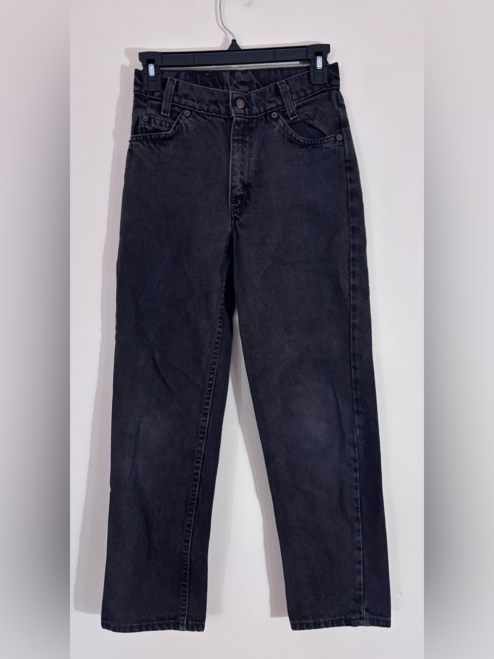 Vintage Levi’s 550 Kids Jeans Size 14 Black Made in USA 90s Relaxed